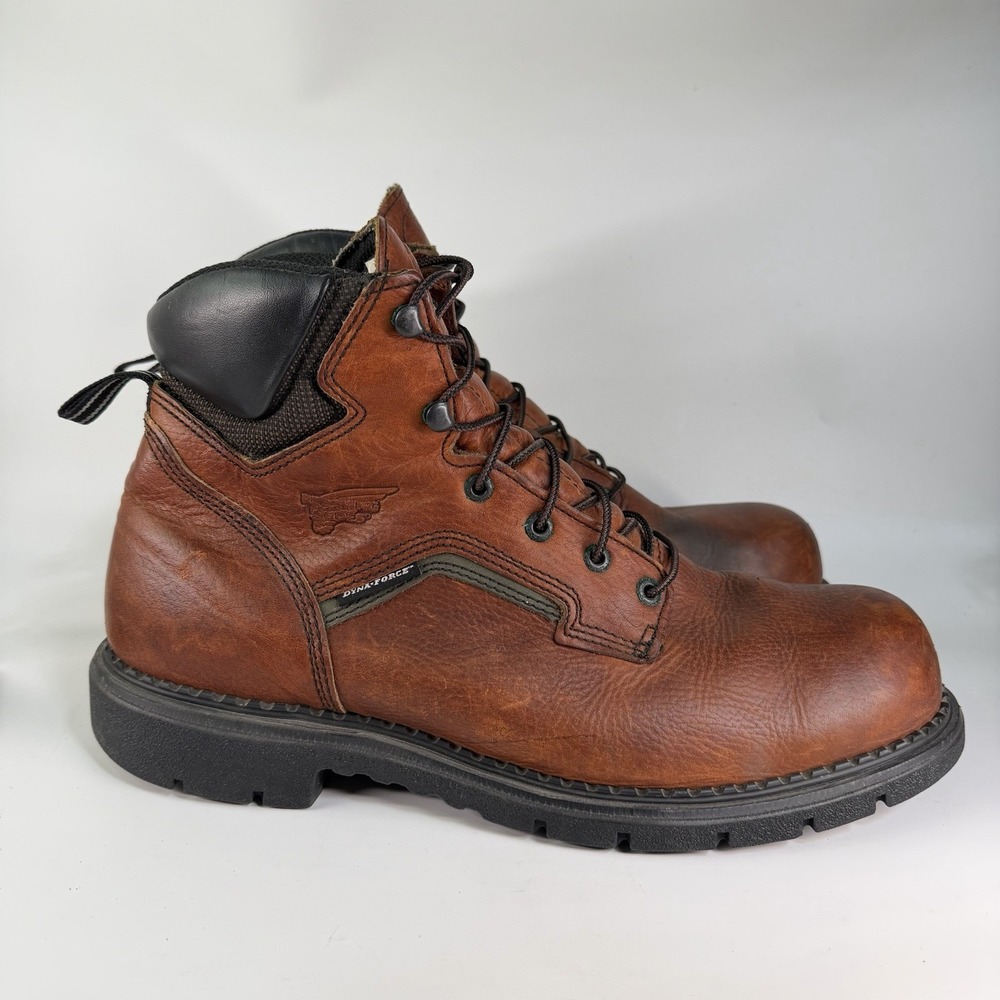 Red Wing 926 Leather Work Boots Men's Size 14 E2 EE Wide Construction 8" High